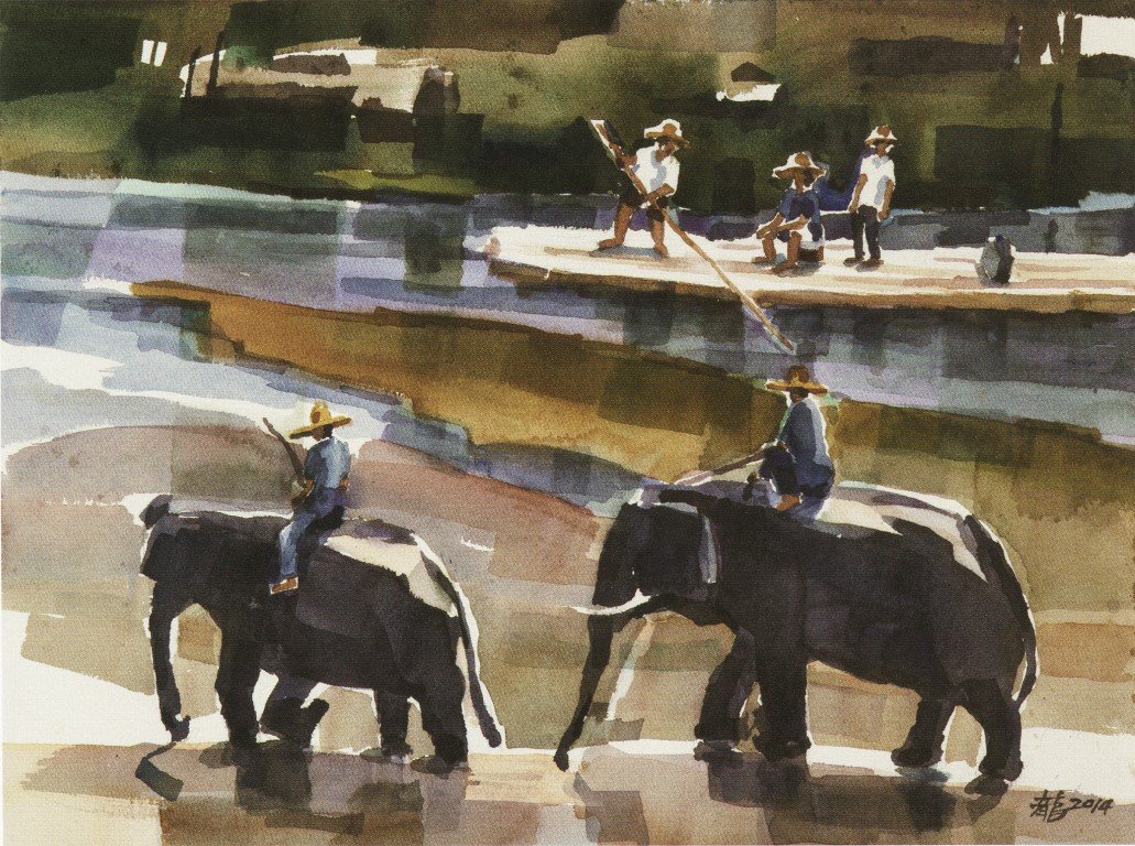 直觀在地歷史 書寫在地情感 陳文龍的水彩世界